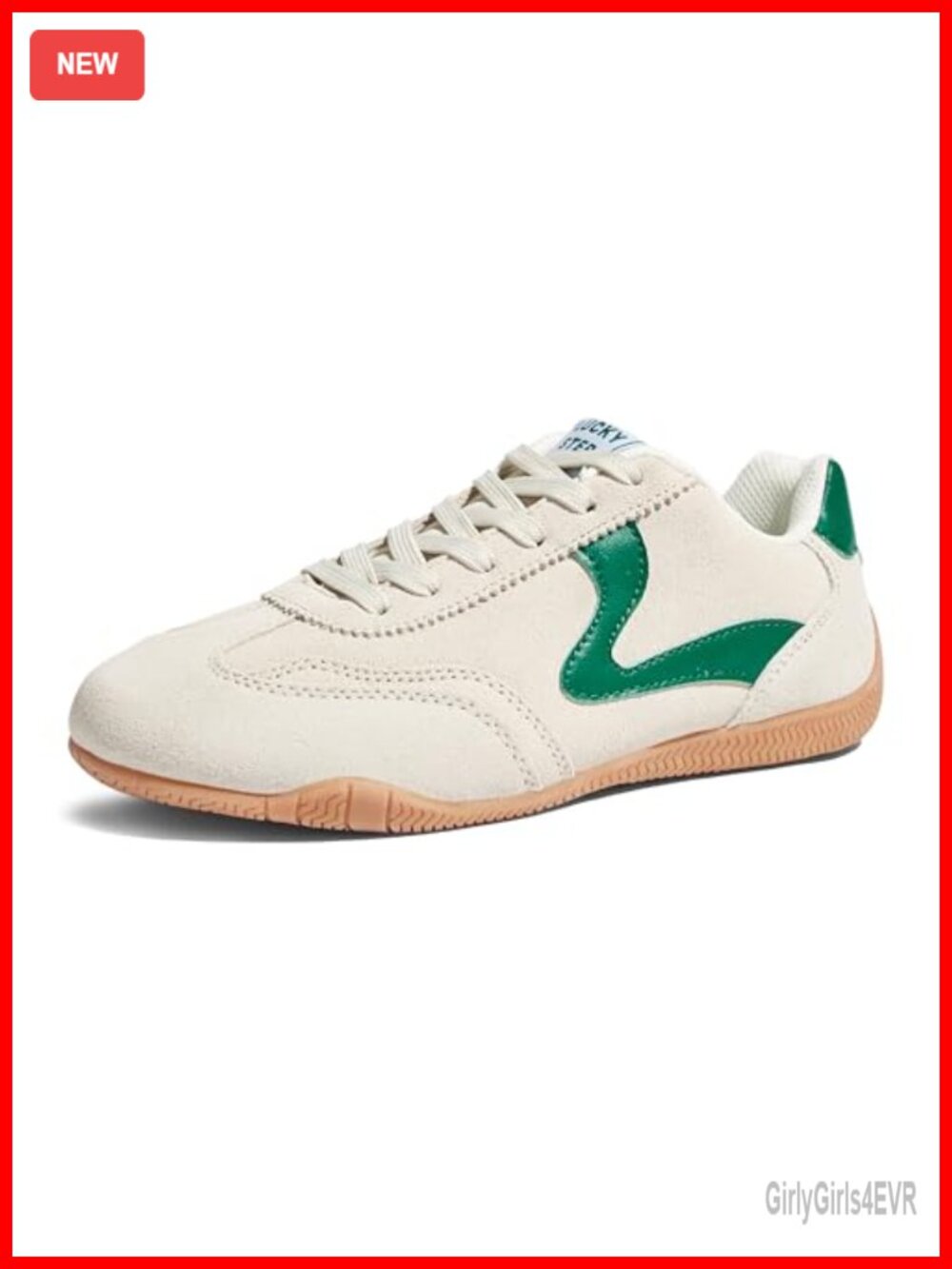 Women's Suede Lightweight Lace-up Fashion Sneakers Casual Walking Running Shoes
